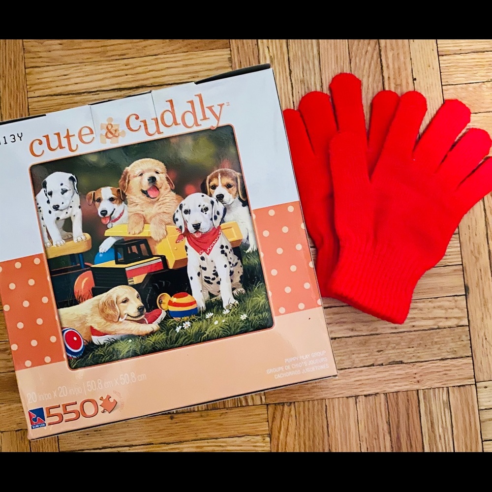 New Mittens- Youth S/M and brand new Dogs puzzle!